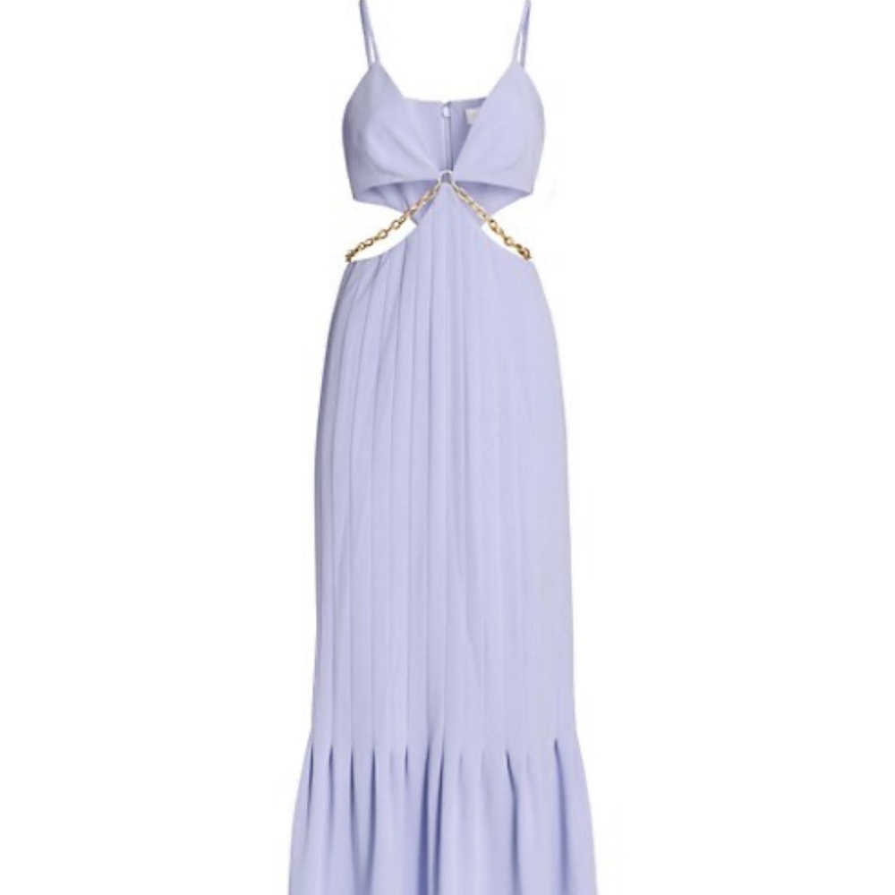 Jonathan Simkhai Ayla Cutout Maxi Dress in Periwinkle Size 2
